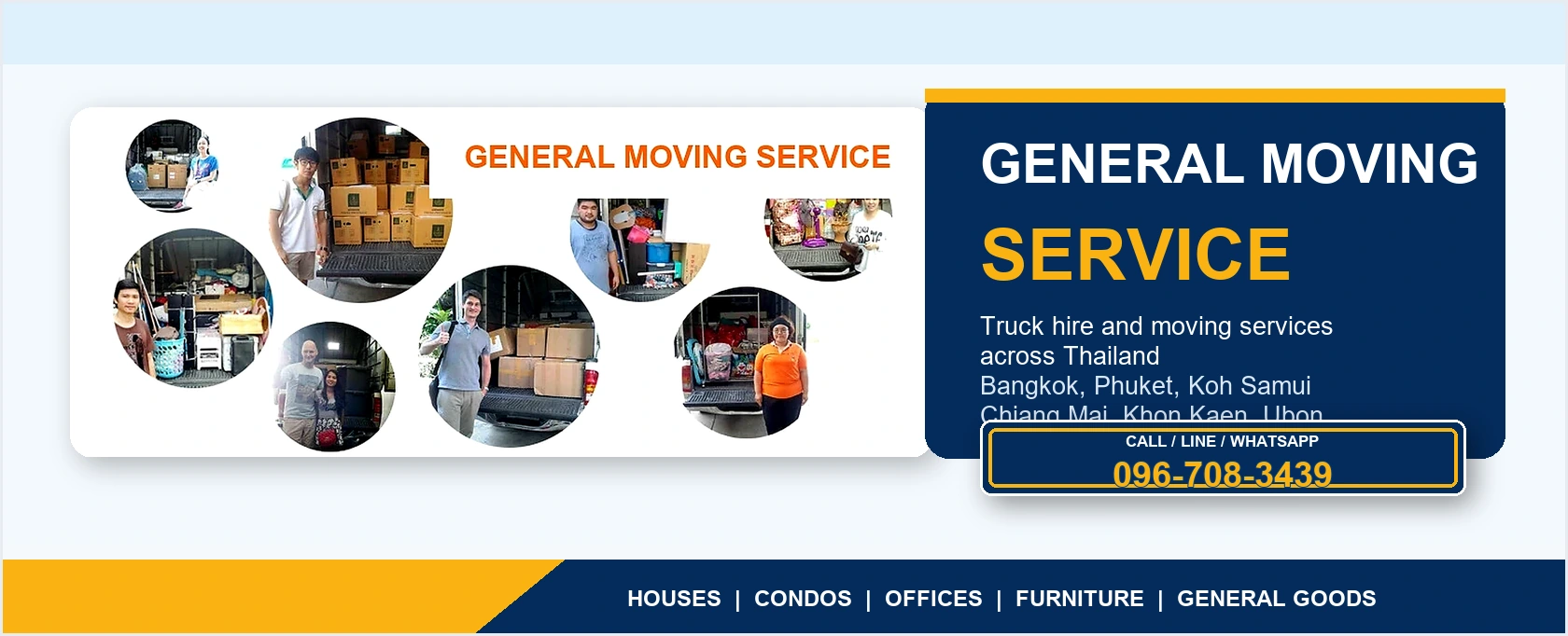 General moving service in Thailand